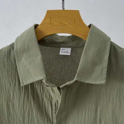Buddha Stones Summer Casual Minimalist Button-Up Solid Men's Sleeveless Shirts - image 10