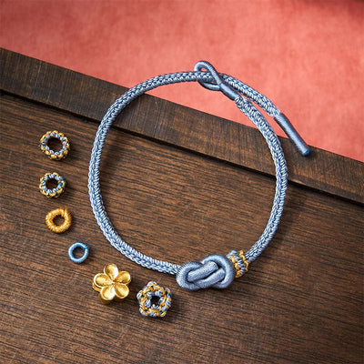 Buddha Stones Flower Braided Rope Knot Adjustable Bracelet - image 24