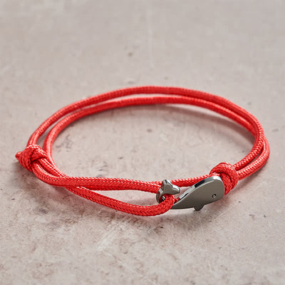 Buddha Stones Double Wrap Braided Rope Whale Connection Bracelet - image 1