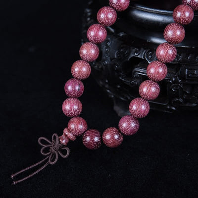 Buddha Stones Natural Peltogyne Gourd 108 Bead Mala - image 10