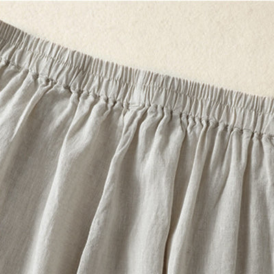 Buddha Stones Spring Summer Casual Minimalist Solid Capri Pants Women's Straight Leg Pants With Pockets - image 29