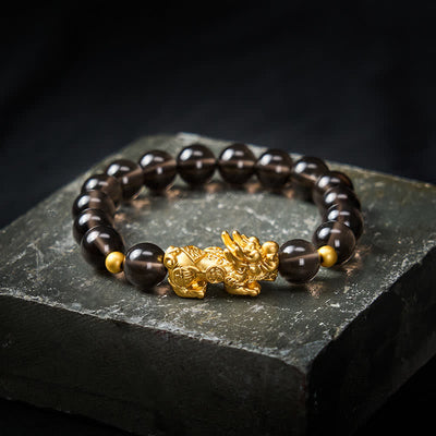 Buddha Stones PiXiu Ice Obsidian Auspicioisness Bracelet - Ice Obsidian（Cleansing ♥ Positive） - image 0