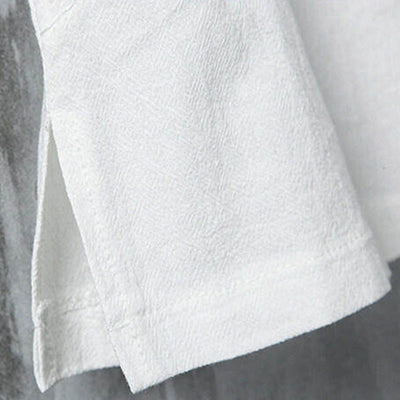 Buddha Stones Summer Tang Style Casual Frog Button Bamboo Men's Short Sleeve Shirts - image 7