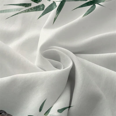Buddha Stones Summer Casual Bamboo Bird Pattern Women's Summer Sleeveless Midi Dress With Pockets - image 3