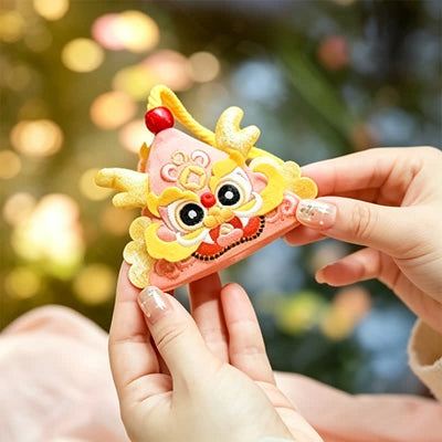 Buddha Stones Cotton Dragon Tiger Snake Triangle CUTE ANIMAL DECOR - Pink Dragon - image 12