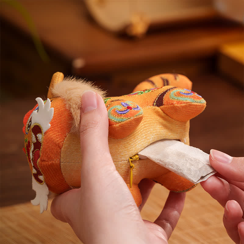 Buddha Stones Polyester Tiger Luck CUTE ANIMAL DECOR - image 6