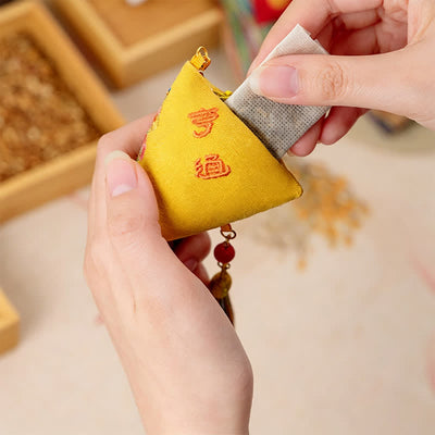 Buddha Stones Polyester Embroidery Zongzi Triangle Scorpion CUTE ANIMAL DECOR - image 12