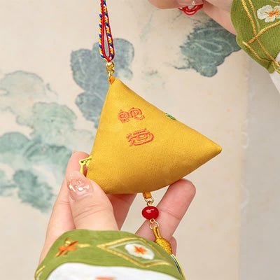 Buddha Stones Polyester Embroidery Zongzi Triangle Scorpion CUTE ANIMAL DECOR - image 10