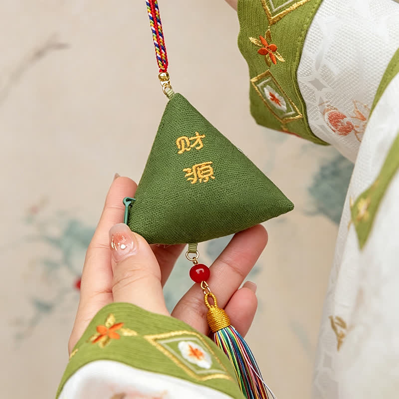 Buddha Stones Polyester Embroidery Zongzi Triangle Scorpion CUTE ANIMAL DECOR - image 1