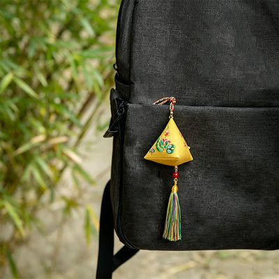 Buddha Stones Polyester Embroidery Zongzi Triangle Scorpion CUTE ANIMAL DECOR - image 13