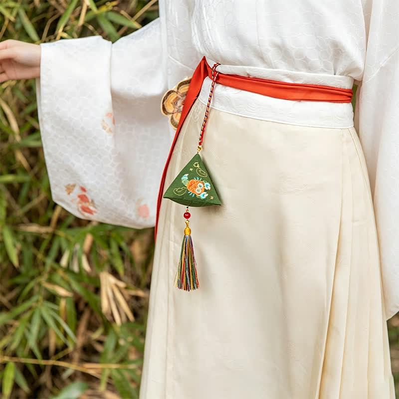 Buddha Stones Polyester Embroidery Zongzi Triangle Scorpion CUTE ANIMAL DECOR - image 3