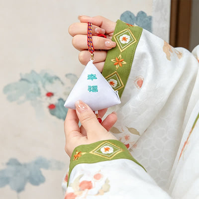 Buddha Stones Polyester Embroidery Zongzi Triangle Scorpion CUTE ANIMAL DECOR - image 19