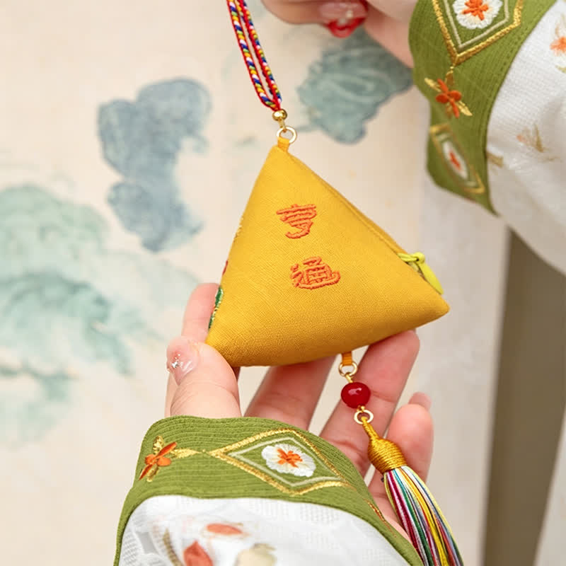 Buddha Stones Polyester Embroidery Zongzi Triangle Scorpion CUTE ANIMAL DECOR - image 11