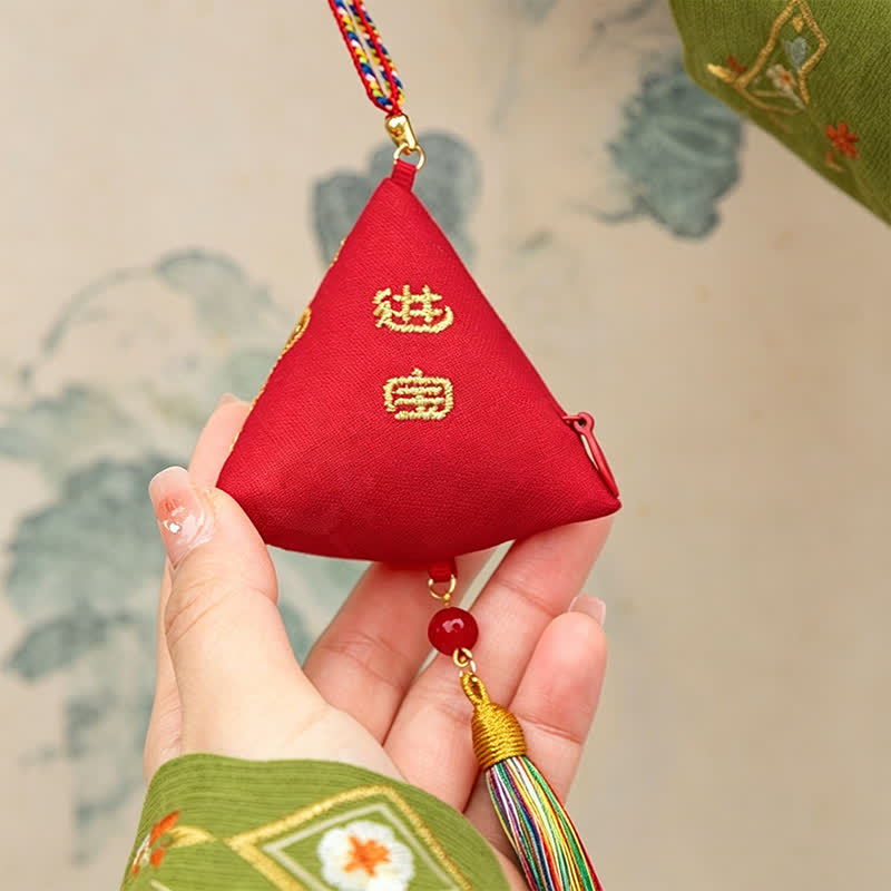 Buddha Stones Polyester Embroidery Zongzi Triangle Scorpion CUTE ANIMAL DECOR - image 6