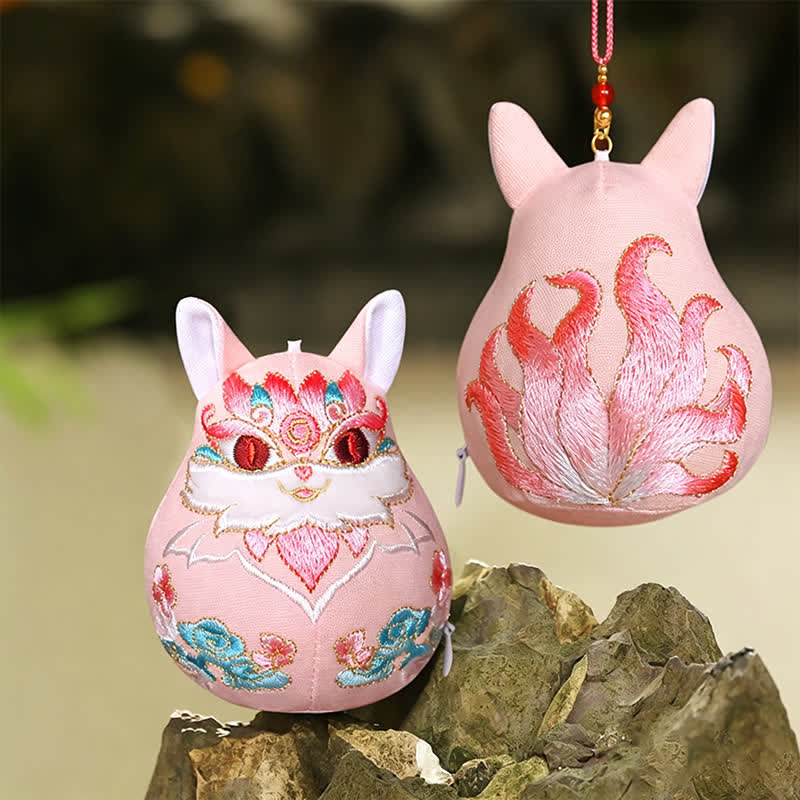 Buddha Stones Cotton Pi Xiu Qilin Dragon Fox Auspicioisness Cute Animal Decor - Fox - image 13