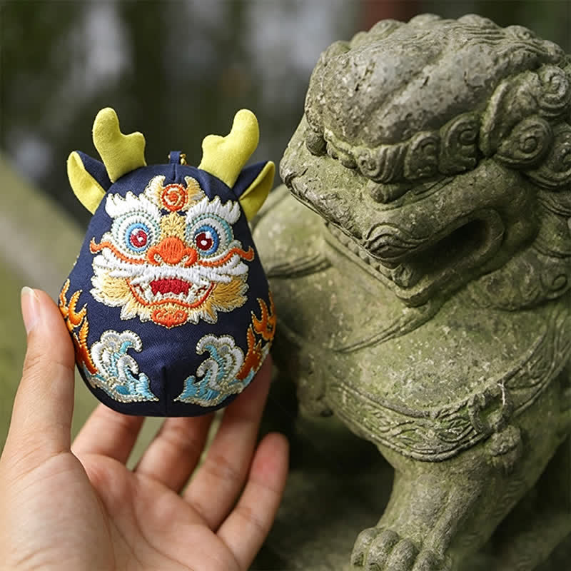 Buddha Stones Cotton Pi Xiu Qilin Dragon Fox Auspicioisness Cute Animal Decor - image 2
