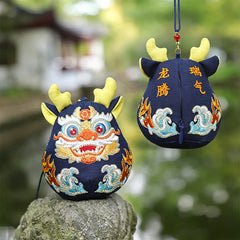 Buddha Stones Cotton Pi Xiu Qilin Dragon Fox Auspicioisness Cute Animal Decor - Dragon - image 0