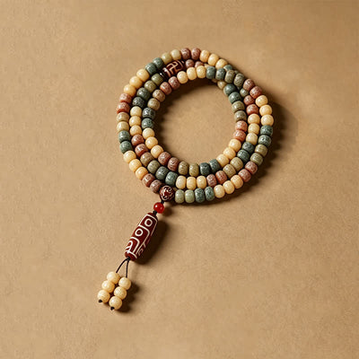 Buddha Stones Bodhi Seed Hand-Woven Peace Vintage 108 Bead Mala - image 2