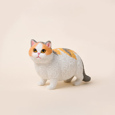 Buddha Stones Painted Resin Little Chubby Cat Cute Animal Decor - Calico - image 19