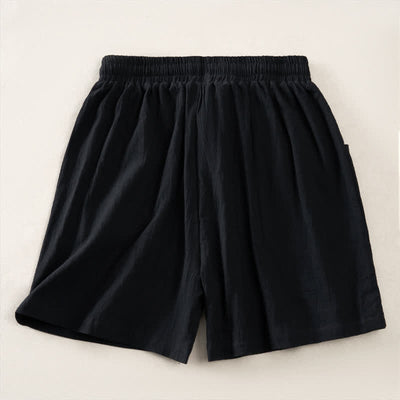 Buddha Stones Summer Casual Minimalist Drawstring Solid Women's Shorts With Pocket - image 8