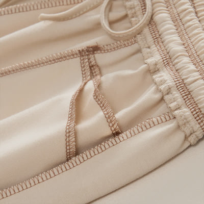 Buddha Stones Summer Casual Minimalist Drawstring Patch Pocket Solid Ankle Pants Women's Straight Leg Pants With Pocket - image 5