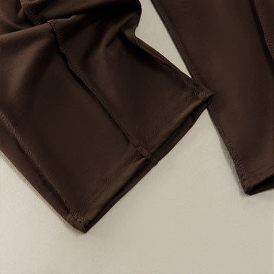 Buddha Stones Summer Casual Minimalist Drawstring Patch Pocket Solid Ankle Pants Women's Straight Leg Pants With Pocket - image 25