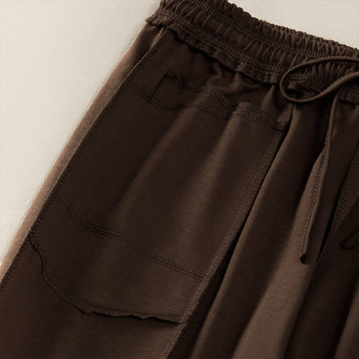 Buddha Stones Summer Casual Minimalist Drawstring Patch Pocket Solid Ankle Pants Women's Straight Leg Pants With Pocket - image 22