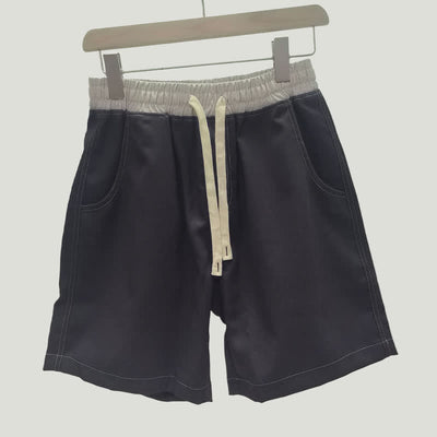 Buddha Stones Summer Casual Athletic Drawstring Solid Men's Shorts With Pocket - Navy - US/UK/AU42, EU52 (3XL) - image 1