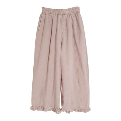 Buddha Stones Summer Casual Minimalist Solid Cropped Pants Women's Wide Leg Pants With Pocket - image 13