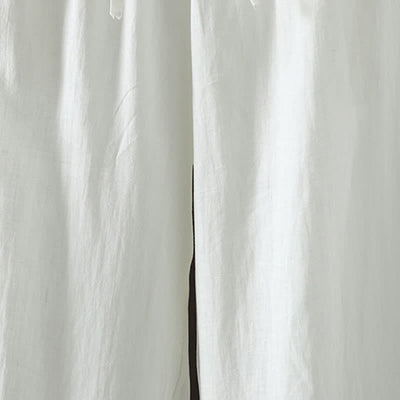 Buddha Stones Summer Casual Minimalist Drawstring Solid Cotton Linen Ankle Pants Women's Straight Leg Pants With Pocket - image 13
