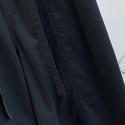 Buddha Stones Spring Casual Minimalist Drawstring Solid Long Pants Women's Harem Pants With Pockets - image 19