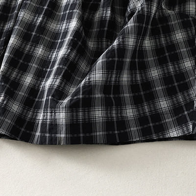Buddha Stones Summer Casual Plaid Long Pants Women's Tapered Pants With Pockets - image 13