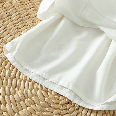 Buddha Stones Summer Casual Boho Drawstring Solid Capri Pants Women's Wide Leg Pants With Pockets - image 49