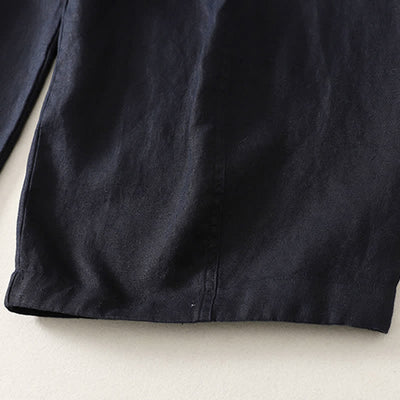 Buddha Stones Summer Casual Minimalist Drawstring Solid Cropped Pants Women's Wide Leg Pants With Pockets - image 7
