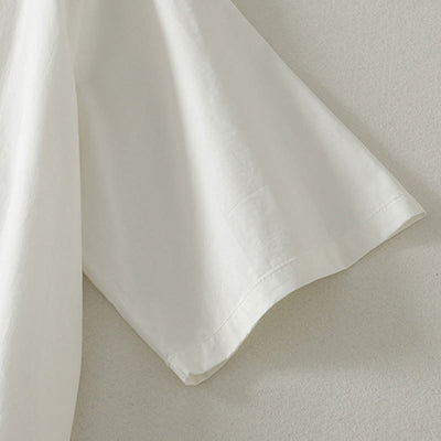 Buddha Stones Summer Casual Elegant Tie Neck Solid Ruffled Hem Women's Short Sleeve Dress - image 7