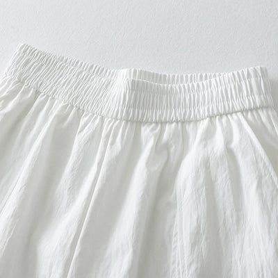 Buddha Stones Summer Casual Minimalist Solid Ruffled Hem Ankle Pants Women's Harem Pants With Pockets - image 16