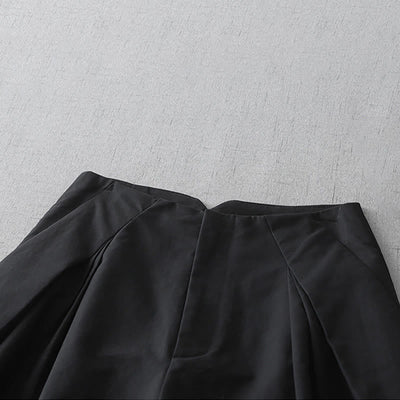 Buddha Stones Summer Minimalist Elegant Solid Zipper Design Women's Shorts With Pockets - image 11