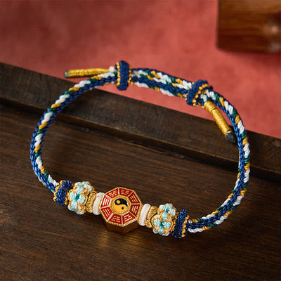 Buddha Stones Protection Colorful String Bagua Chinese Coin Hand-Woven Tibetan Braided Bracelet - image 16