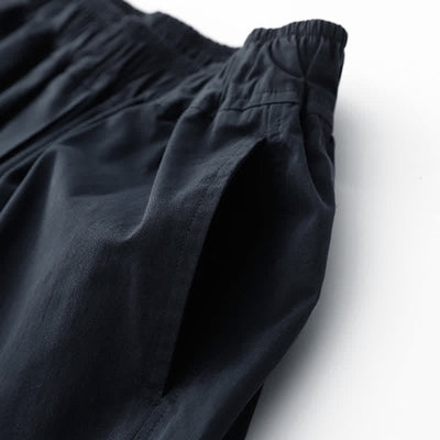 Buddha Stones Spring Summer Casual Minimalist Solid Cropped Pants Women's Wide Leg Pants With Pockets - image 11