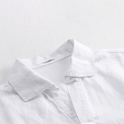 Buddha Stones Summer Casual Minimalist Solid Men's Short Sleeve Shirts - image 11