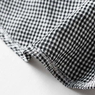 Buddha Stones Summer Casual Vintage Button-Up Plaid Women's Short Sleeve Dresses - image 14