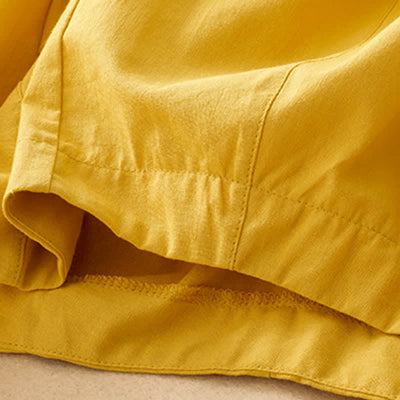 Buddha Stones Summer Casual Minimalist Solid Cropped Pants Women's Harem Pants With Pocket - image 12