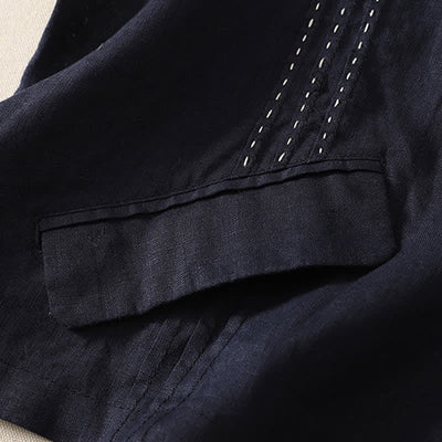Buddha Stones Summer Casual Minimalist Button-Up Solid Women's Sleeveless Shirts Tank Top - image 8