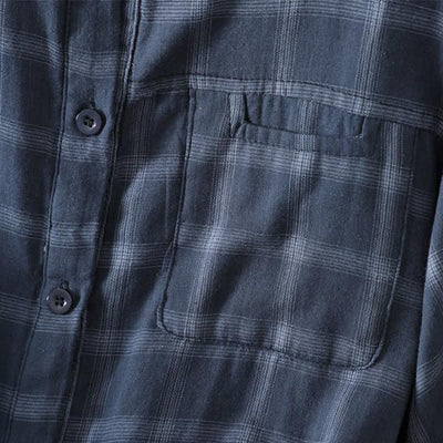 Buddha Stones Summer Casual Vintage Plaid Women's Short Sleeve Shirts With Patch Pocket - image 9