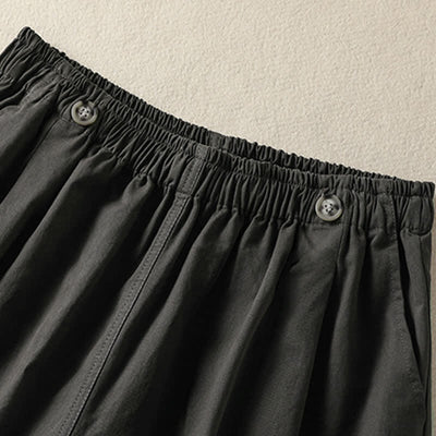 Buddha Stones Summer Casual Minimalist Solid Women's Shorts With Pocket - image 14