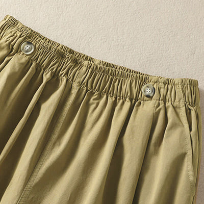 Buddha Stones Summer Casual Minimalist Solid Women's Shorts With Pocket - image 16