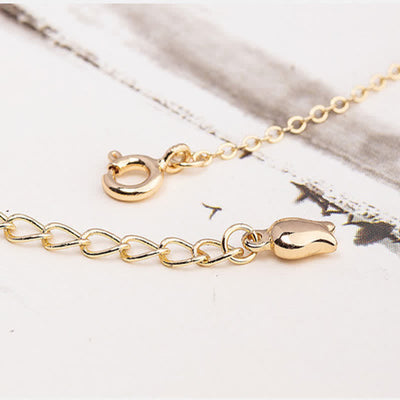 Buddha Stones Hetian Jade Peace Buckle Harmony Minimalist Round Chain Bracelet - image 9
