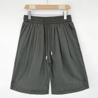 Buddha Stones Summer Casual Minimalist Drawstring Solid Men's Shorts With Pockets - Gray - US/UK/AU46，EU56 (5XL) - image 4