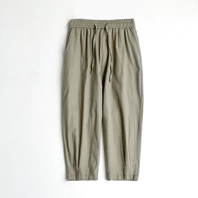 Buddha Stones Summer Casual Vintage Drawstring Solid Men's Harem Pants With Pockets - image 6