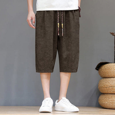Buddha Stones Summer Casual Boho Drawstring Abstract Men's Shorts With Pocket - image 31